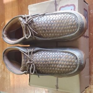 Men's Twisted X Bomber Basketweave Driving Moccasin Sz 8.5